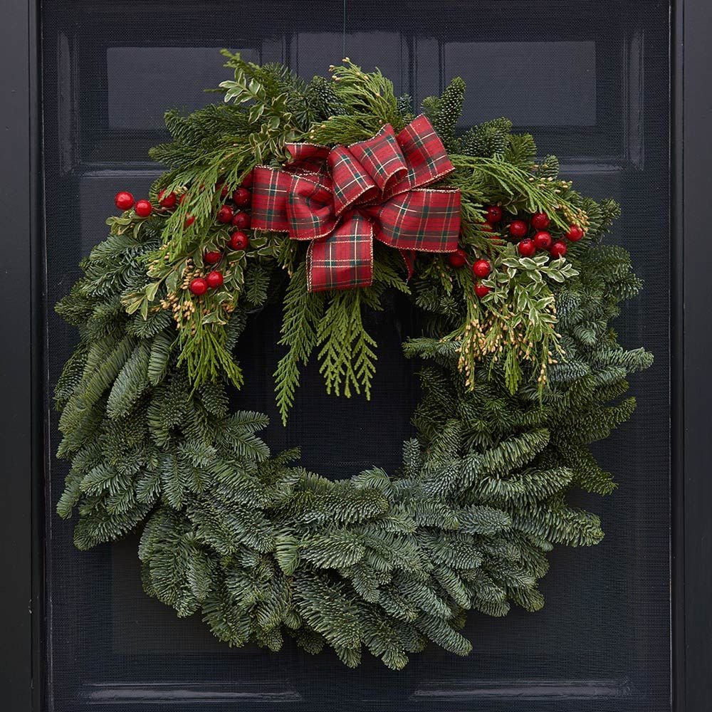 Fragrant Tartan Wreath | White Flower Farm