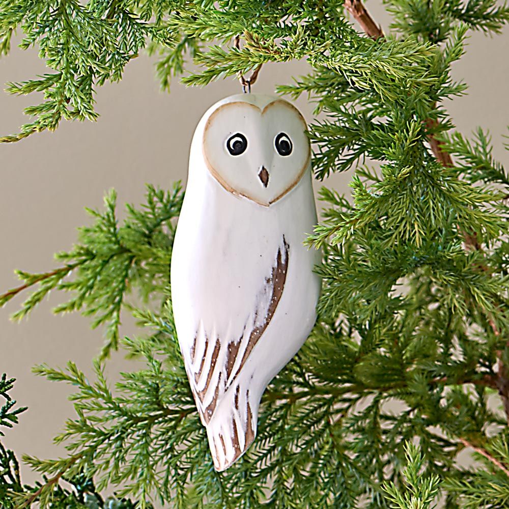 Barn Owl Ornament | White Flower Farm