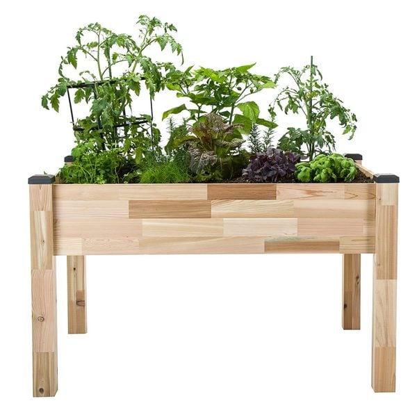 Cedar Elevated Planter | White Flower Farm